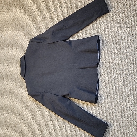 Calvin Klein Women's Two Piece Suit Blazer and Pants Set Charcoal Gray Size 4 - Picture 5 of 9
